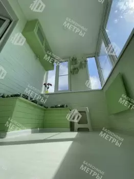 Зона отдыха с оранжереей на лоджии